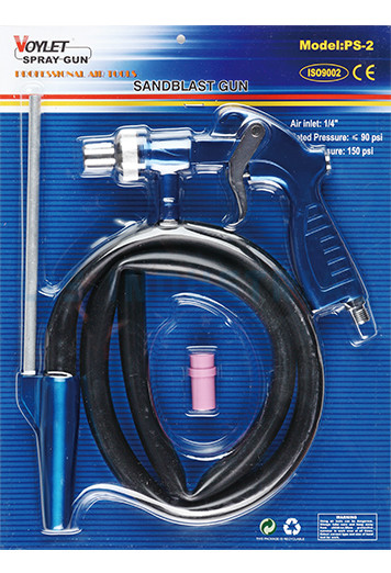 PS2 Sandblåser Feed Blast Gun Air Siphon Sandblåsing Abrasive Gun